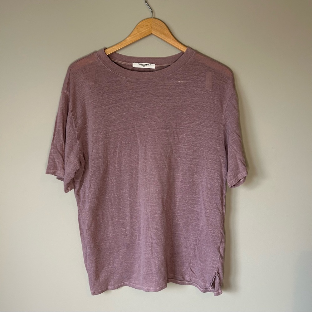 Project Social T Lavender Short Sleeve Tee